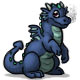 Saphira the Blue Baby Dragon