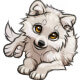 Snow the Mellow Wolf Pup