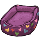 Purchase Heart Printed Dog Bed