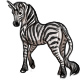 Becky the Zebra Unicorn