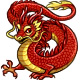 Pengu the Ruby Chinese Dragon