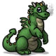 Fyrian-Lacerta the Green Baby Dragon