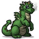 Verde the Green Baby Dragon