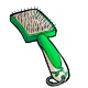 Green Slicker Brush