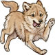 Hinata the Happy Golden Wolf